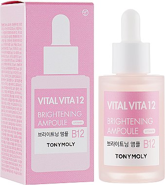 Ампульна есенція освітлювальна з вітаміном В 12 і пептидами - Tony Moly Vital Vita 12 Brightening Ampoule B12 — фото N1