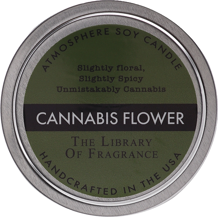 Ароматическая соевая свеча "Цветок конопли" - Demeter Fragrance The Library of Fragrance Cannabis Flower Atmosphere Soy Candle — фото N1