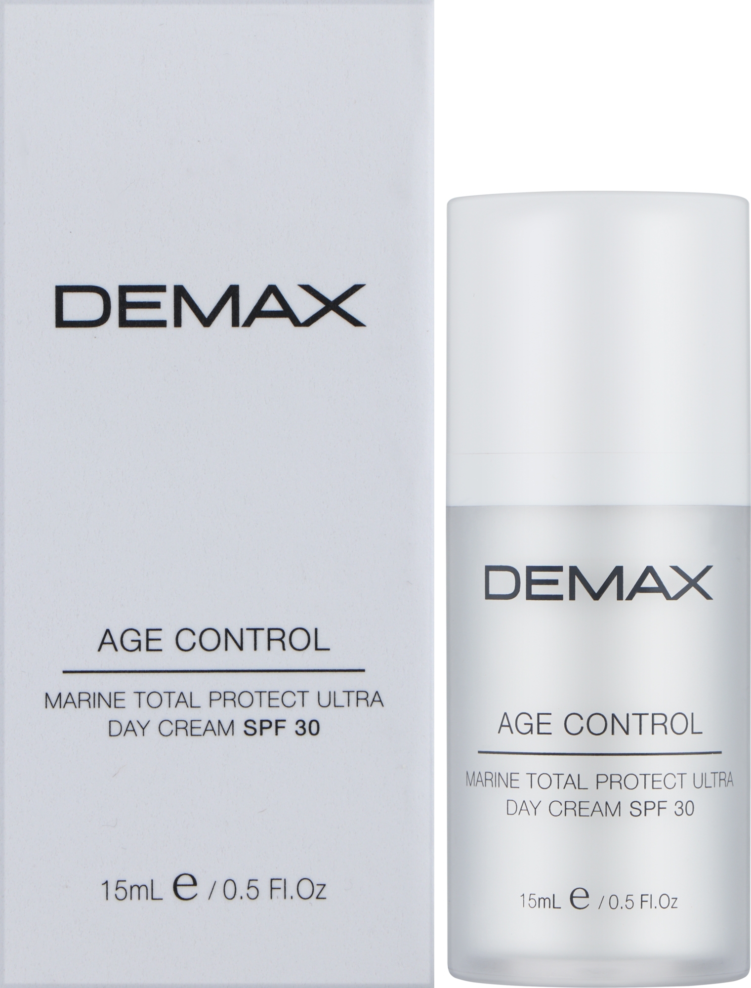 Дневной защитный крем с морскими водорослями - Demax Age Control Marine Day Cream Total Protect SPF 30 — фото 15ml