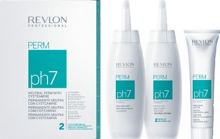 Набір для м'якого нейтрального звивання нормального волосся - Revlon Professional Neutral Perm PH7 Normal (lot/140ml + lot/140ml + neutralizer/30ml)