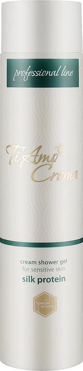 Крем-гель для душа "Протеины шелка" - Мыловаренные традиции Ti Amo Crema Cream Shower Gel Silk Protein