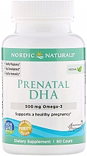 Парфумерія, косметика Харчова добавка веганська для вагітних "Риб'ячий жир", 500 мг - Nordic Naturals Prenatal DHA