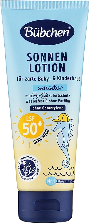 Солнцезащитное молочко SPF50 - Bubchen Sensitive — фото N1