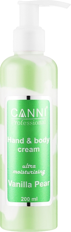Крем ультраувлажняющий для рук и тела "Ванильная груша" - Canni Hand & Body Cream — фото N1