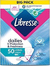 Щоденні прокладки подовжені, 50 шт. - Libresse Dailies Protect Long Liners — фото N2