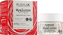 Нічний відновлювальний крем - Floslek Hyaluron Regenerating Cream — фото N2