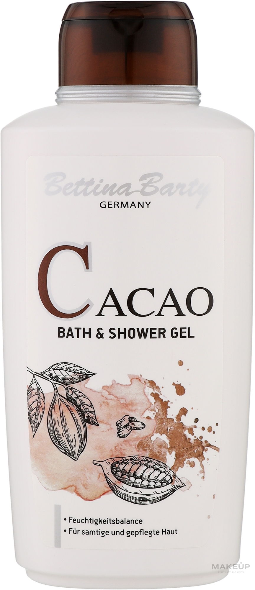 Гель для душу та ванни "Какао" - Bettina Barty Cacao Bath & Shower Gel — фото 500ml