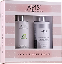 Духи, Парфюмерия, косметика Набор для проблемной кожи - APIS Professional (tonic/300ml + gel/300ml)