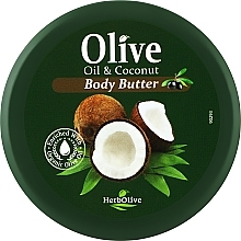 Парфумерія, косметика Лосьйон для тіла з кокосом - Madis HerbOlive Olive Oil & Coconut Body Butter