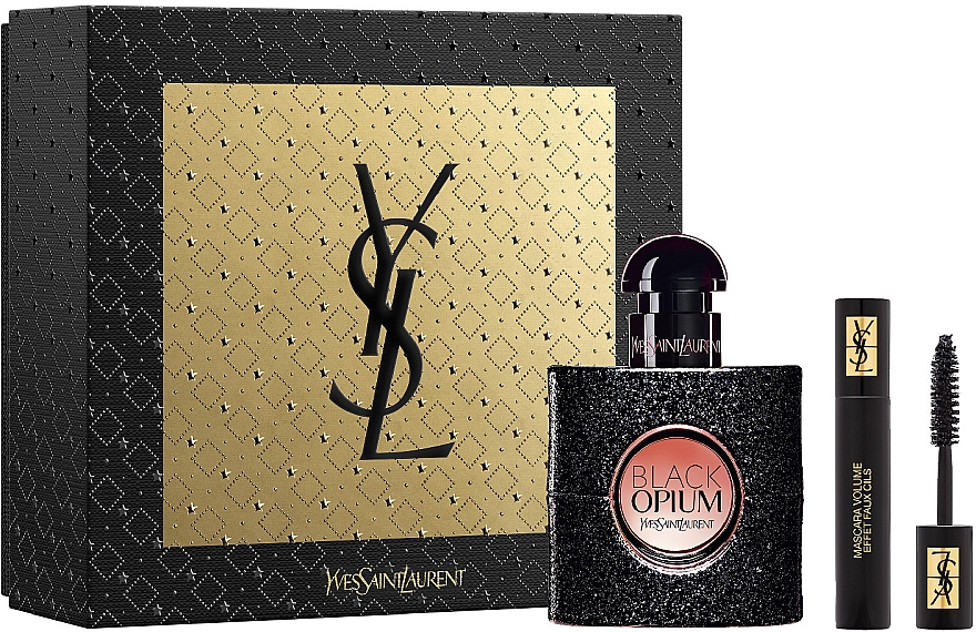 Yves Saint Laurent Black Opium - Набор (edp/30ml + mascara/2ml) — фото N1