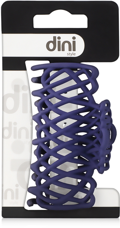 Крабик для волос "Плетеный мини", d-675, фиолетовый - Dini Matte Style 