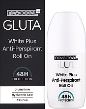 Кульковий дезодорант-антиперспірант - Novaclear Gluta White Plus Anti-Perspirant Roll On — фото N2