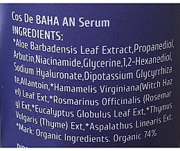 УЦЕНКА Сыворотка против пигментации с арбутином 5% и ниацинамидом 5% - Cos De BAHA Arbutin Niacinamide Serum * — фото N3