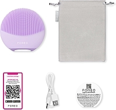Двусторонний массажер для очищения лица - Foreo Luna 4 Mini Dual-Sided Facial Cleansing Massager Lavender — фото N3