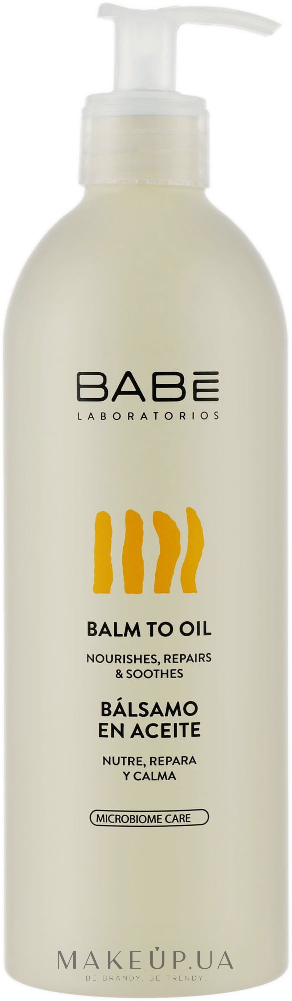 Бальзам-олія для тіла "Емолієнт-трансформер" для сухої, атопічної і чутливої шкіри - Babe Laboratorios Balm To Oil — фото 500ml