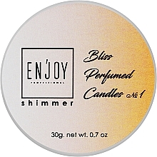 Парфумована масажна свічка - Enjoy Professional Shimmer Perfumed Candle Bliss #1 — фото N1