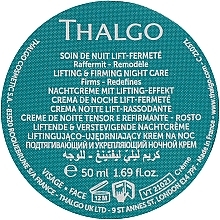 Подтягивающий и укрепляющий ночной крем для лица - Thalgo Silicium Lift Intensive Lifting & Firming Night Care (сменный блок) — фото N1