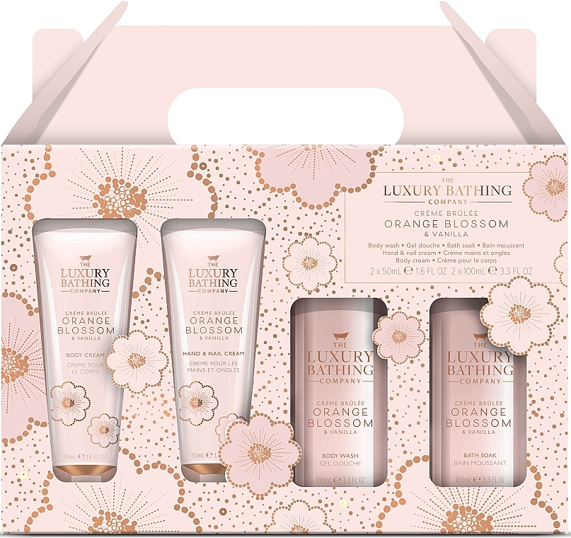 Набор, 4 продукта - Grace Cole The Luxury Bathing Creme Brulee, Orange Blossom & Vanilla Top To Toe Essentials Set — фото N1