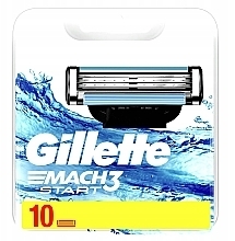 Змінні касети для гоління, 10 шт. - Gillette Mach3 Start — фото N1