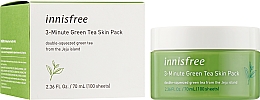 Духи, Парфюмерия, косметика Интенсивная трех минутная маска - Innisfree Green Tea 3-Minute Skin Pack 