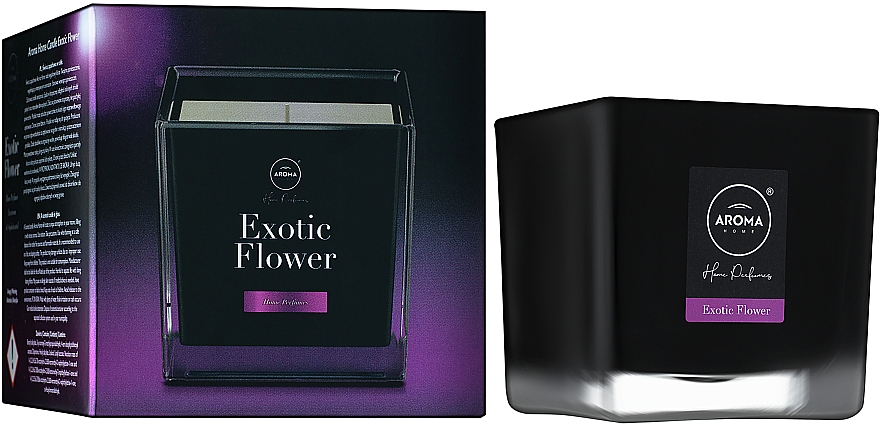 Aroma Home Black Series Exotic Flower - Ароматическая свеча — фото N2