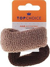 Резинки для волосся, коричневі, mix - Top Choice — фото N2