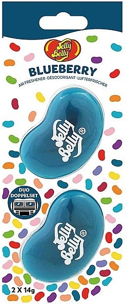 Аромакліпси для авто "Чорниця" - Jelly Belly Blueberry Duo Vent Air Freshener — фото N1