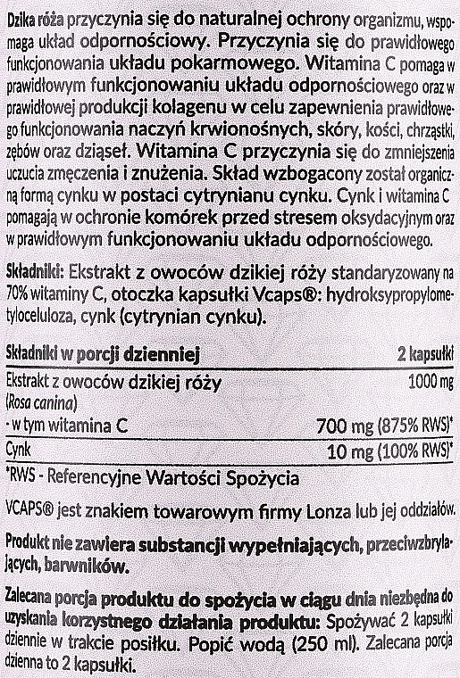 Диетическая добавка "Витамин С, шиповник + цинк" - Pharmovit — фото N2