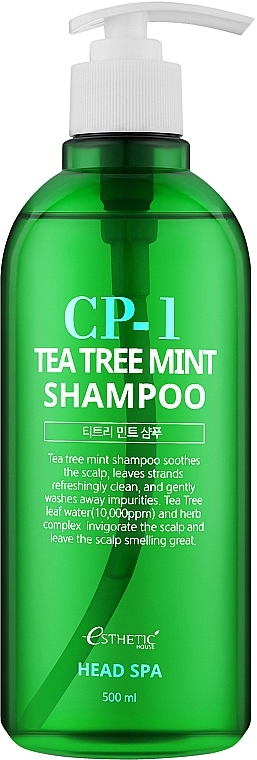 Заспокійливий шампунь з чайним деревом і м'ятою - Esthetic House CP-1 Tea Tree Mint Shampoo — фото N1