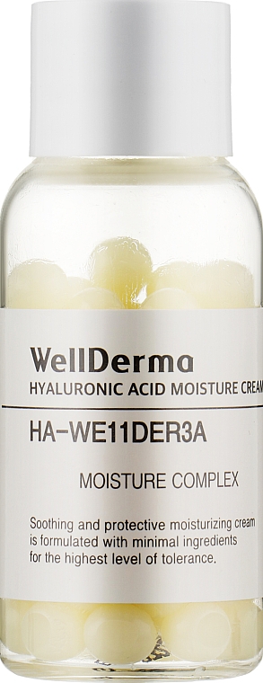 Зволожувальний крем для обличчя в капсулах - Wellderma Hyaluronic Acid Moisture Cream