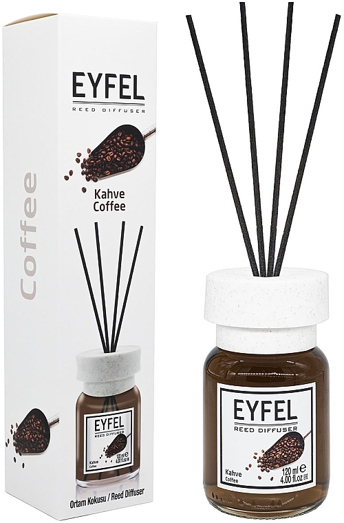 Аромадифузор "Кава" - Eyfel Perfume Reed Diffuser Coffee — фото N1