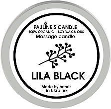 Масажна свічка - Pauline's Candle Lila Black Manicure & Massage Candle — фото N1