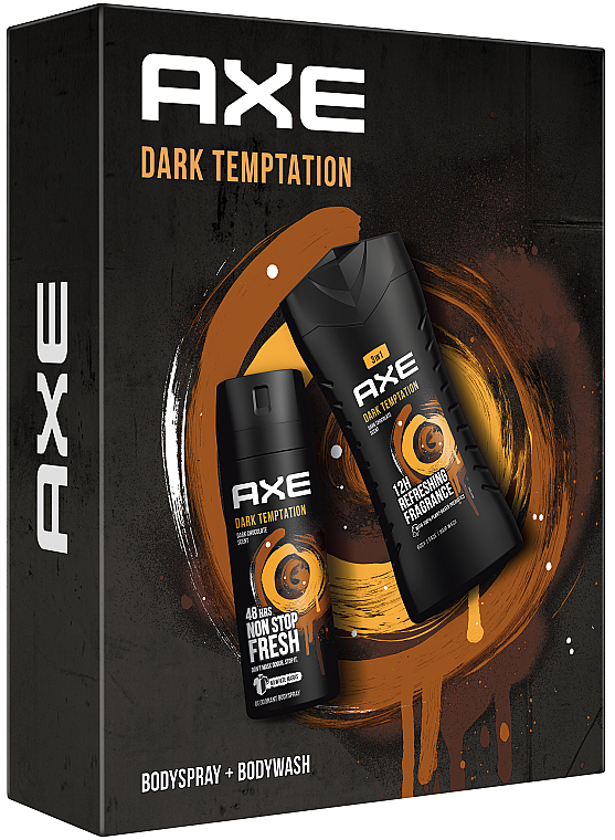 Axe Dark Temptation - Набор (deo/150ml + sh/gel/250ml) — фото N3