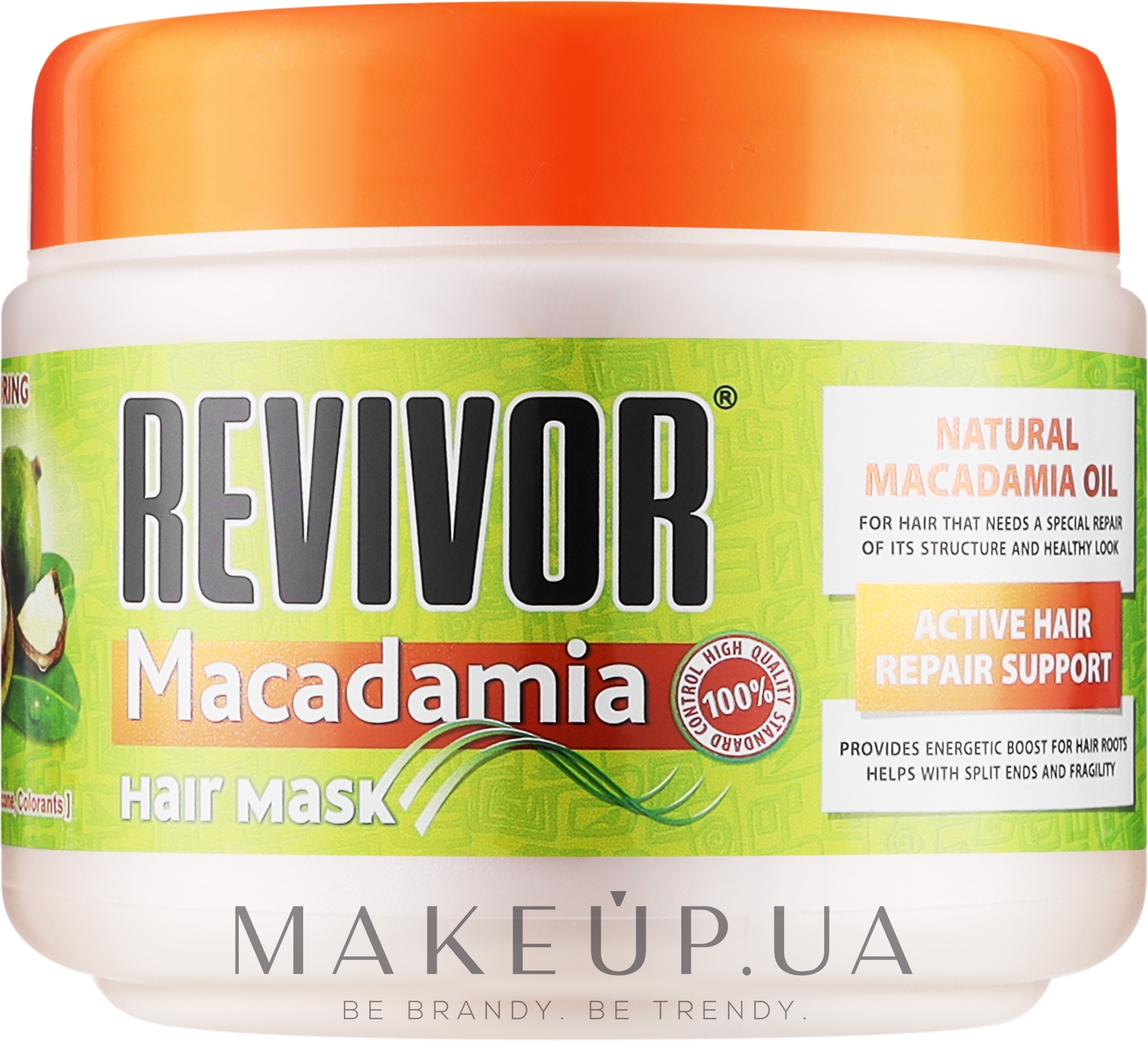 Mаска для інтенсивного відновлення волосся з олією макадамії - Revivor Macadamia Hair Mask — фото 500ml