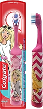 Парфумерія, косметика Дитяча електрична зубна щітка, суперм'яка, Barbie, рожева 2 - Colgate