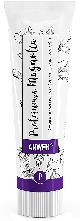 Кондиционер для среднепористых волос "Протеиновая магнолия" - Anwen Protein Magnolia (туба алюмимний) — фото N1