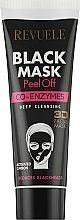 Парфумерія, косметика Чорна маска для обличчя "Коензим Q10" - Revuele Black Mask Peel Off Co-Enzymes