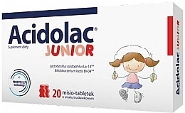 Пробіотик для дітей зі смаком полуниці - Polpharma Acidolac Junior — фото N1