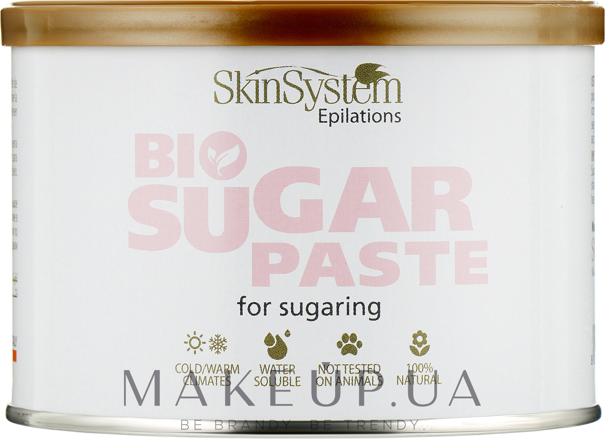 Цукрова паста для депіляції, щільна, без розігрівання - Skin System Bio Sugar Paste Strong — фото 550g