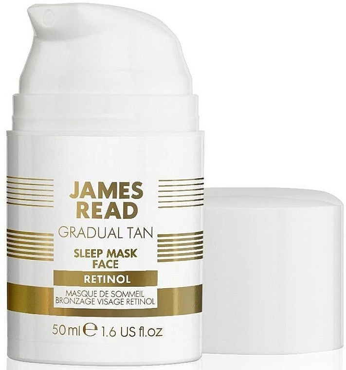 Маска для лица ночная с комплексом ретинола и эффектом загара - James Read Sleep Mask Face Retinol Gradual Tan