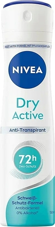 Дезодорант-спрей - NIVEA Dry Active Deodorant 72H — фото N1