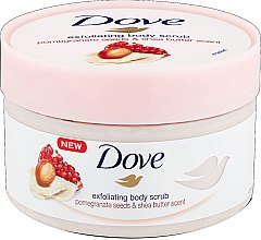 Духи, Парфюмерия, косметика Скраб для тела смягчающий - Dove Exfoliating Body Scrub Pomegranate Seeds & Shea Butter