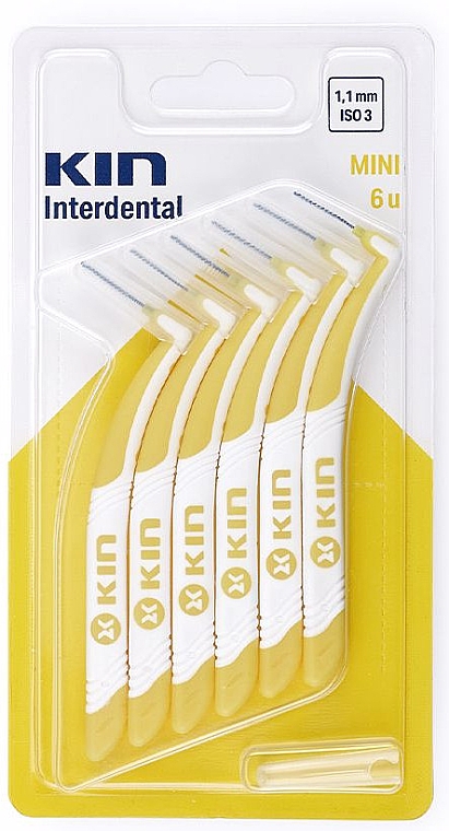 Межзубные ершики 1.1 мм - Kin Interdental Mini Brush ISO 3 — фото N1