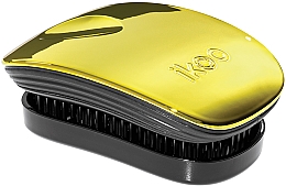 Расческа для волос - Ikoo Pocket Soleil Metallic Black — фото N1