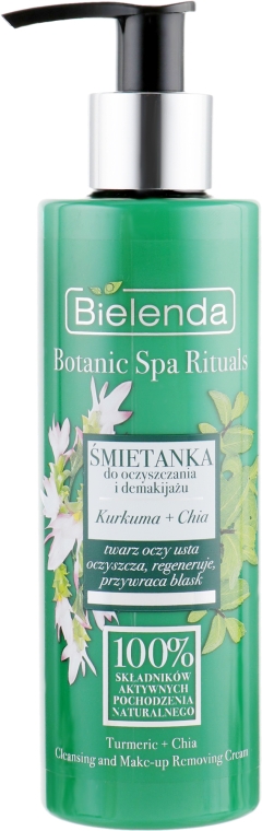 Крем для очистки и демакияжа Куркума и Чиа - Bielenda Botanic Spa Rituals