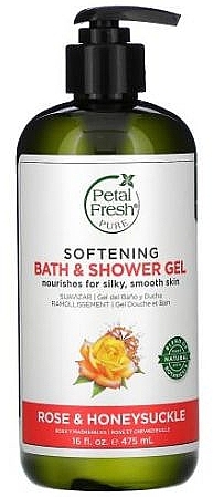 Очищувальний гель для душу, троянда та жимолость - Petal Fresh Shower Gel — фото N1