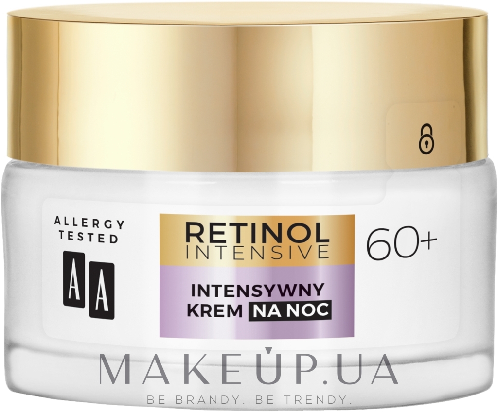 Інтенсивний нічний крем для обличчя 60+ - AA Cosmetics Retinol Intensive Night Cream — фото 50ml