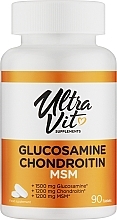 Пищевая добавка "Глюкозамин" - UltraVit Glucosamine Chondroitin MSM — фото N1