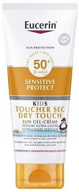 Сонцезахисний гель-крем з дуже високим ступенем захисту обличчя і тіла, для чутливої шкіри дитини - Eucerin Sun Protection Sensitive Protect Kids SPF50+ — фото N1