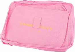 Парфумерія, косметика Набір дорожніх органайзерів, 7 шт., рожевий - Cosmo Shop Travel Organizer Bag Set Blue CS0009